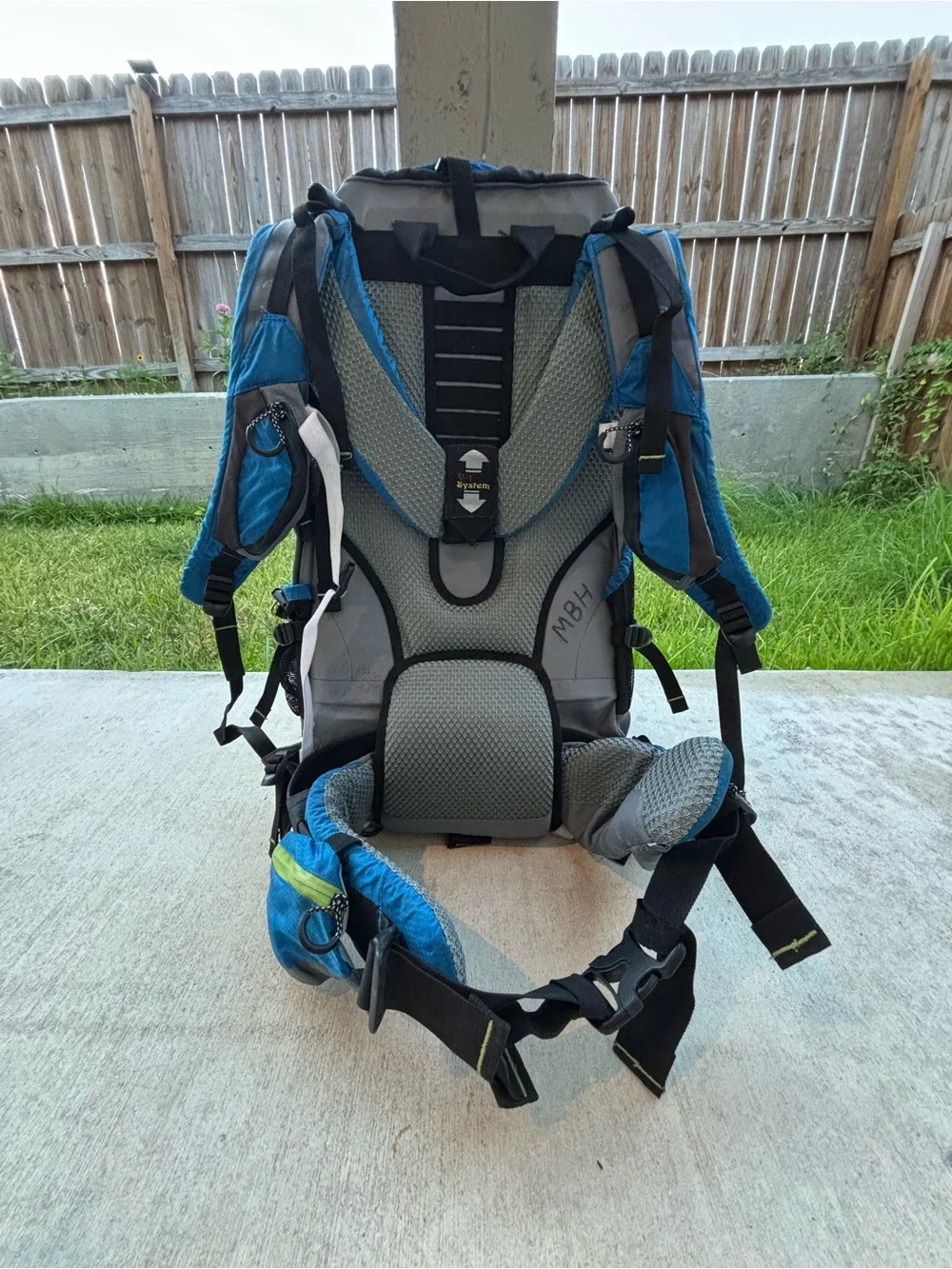 No Limits Blue & Gray Hiking Backpack